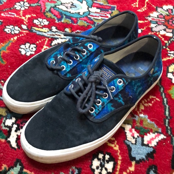 vans pendleton blue